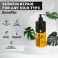 Nishman Pro - Hair Shampoo | Keratin Complex | For Damaged, Colored & Weekend Hair | 400 ML